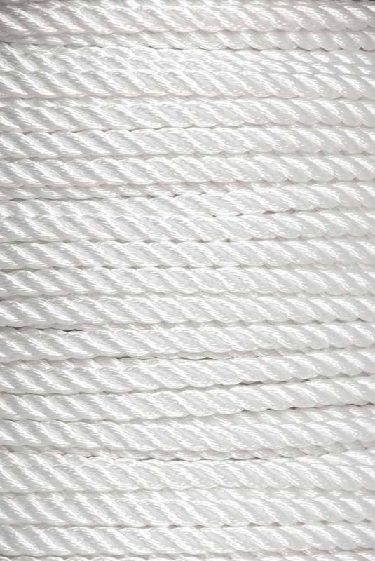 Privezna - sidrna vrv 10mm 10m bela