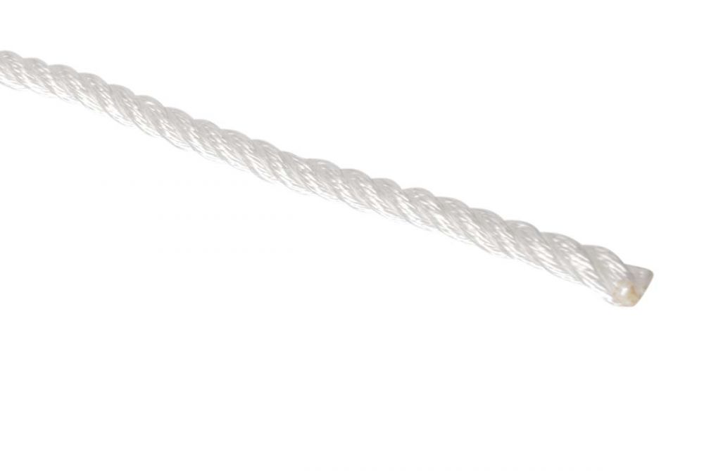 Privezna - sidrna vrv 10mm 10m bela