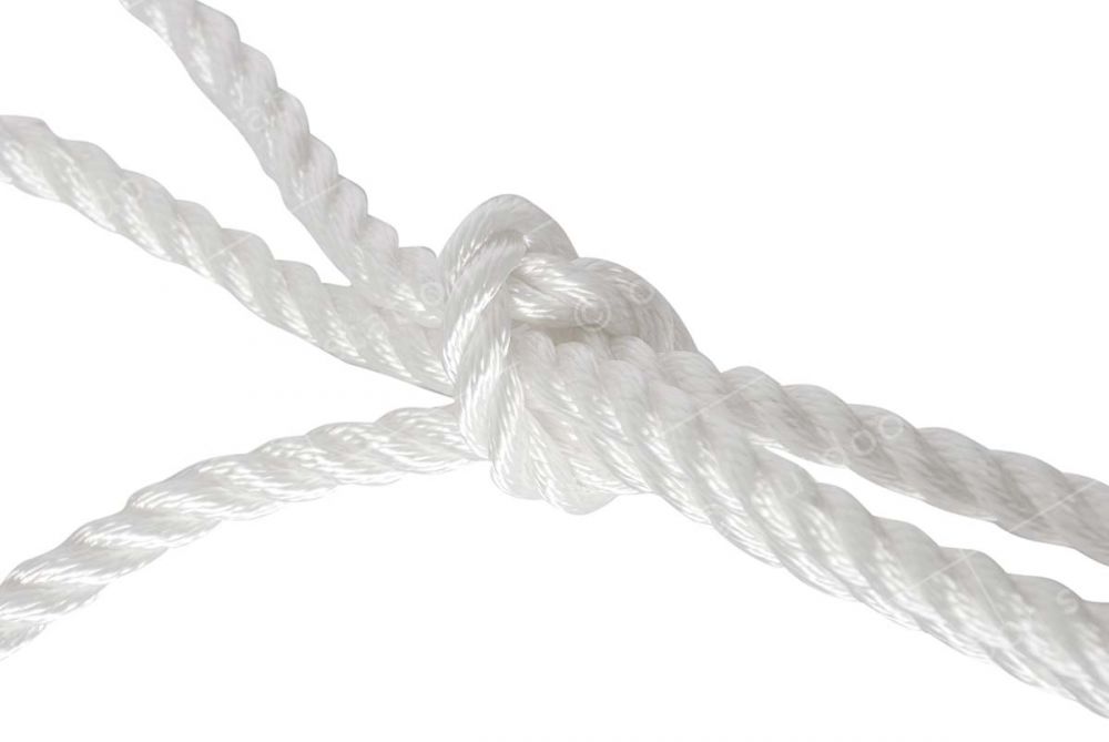 Privezna - sidrna vrv 10mm 10m bela