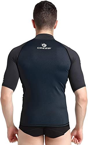 Cressi Hydro rashguard UV majica s kratkimi rokavi za moške M črna