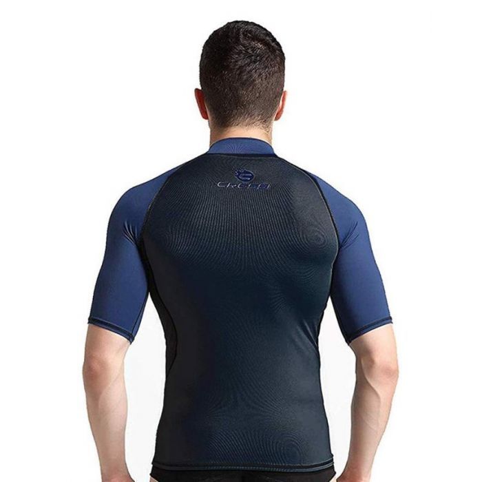 Cressi Hydro rashguard UV majica s kratkimi rokavi za moške XL modra