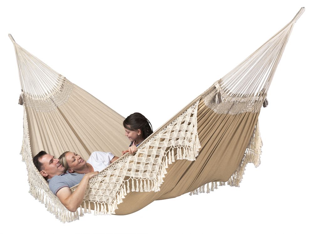 La Siesta viseča mreža Bossanova Kingsize muscade