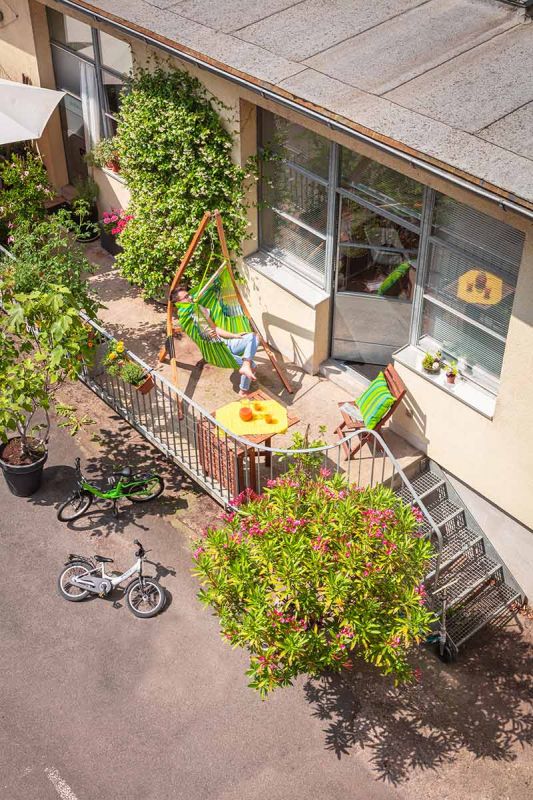 La Siesta viseči stol Domingo Basic limeta