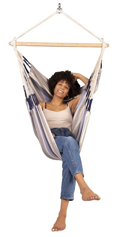 La Siesta viseči stol Domingo Basic sea salt