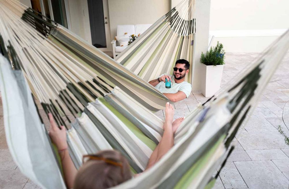 La Siesta viseči stol Domingo Comfort cedra