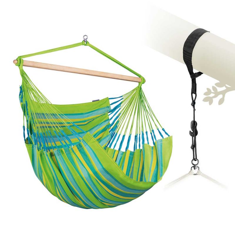 La Siesta viseči stol Domingo Comfort limeta