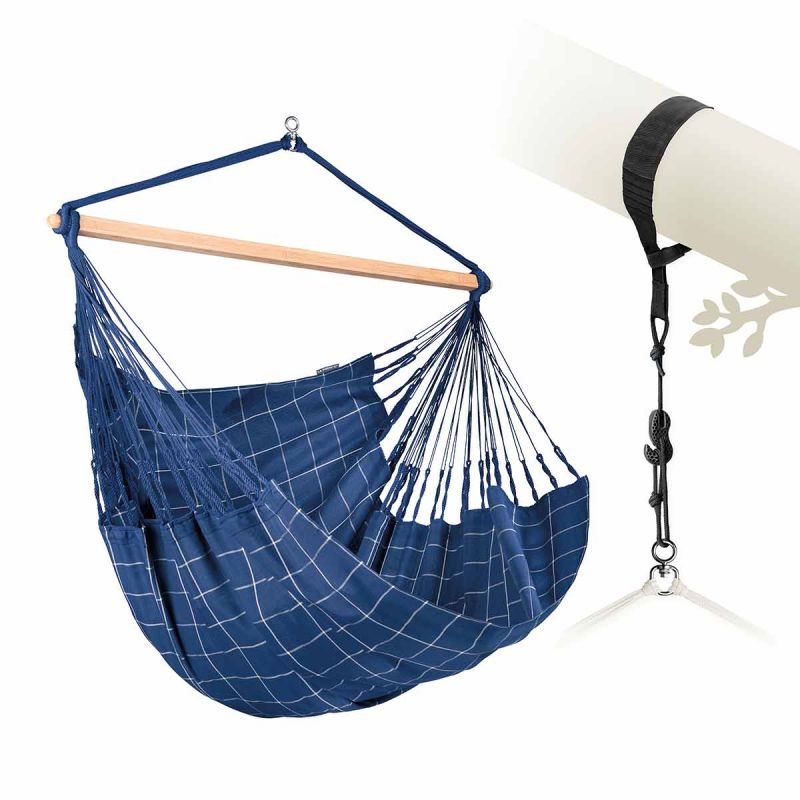 La Siesta viseči stol Domingo Comfort marine