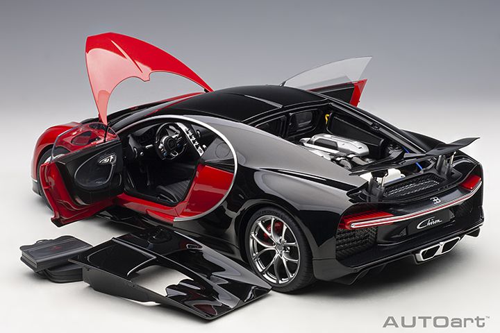 AutoArt Bugatti Chiron rdeč diecast 1:12