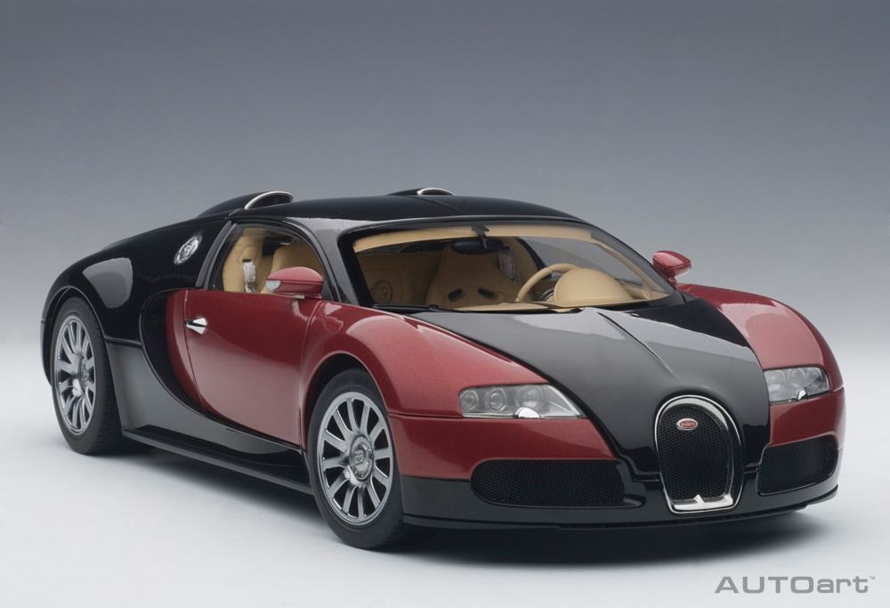 AutoArt Bugatti Veyron rdeč 1:18