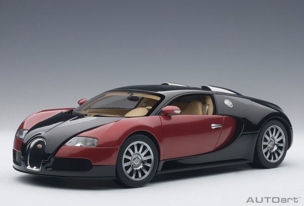 AutoArt Bugatti Veyron rdeč 1:18