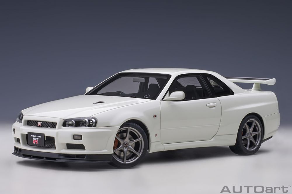 autoart nissan skyline r34 v spec ii bel 118