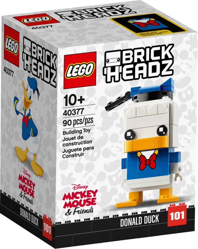 lego brick headz donald duck 40377