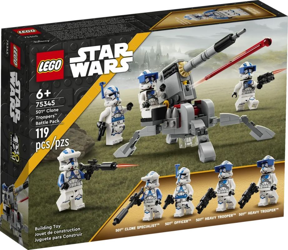 lego star wars 501st clone troopers battle pack 75345