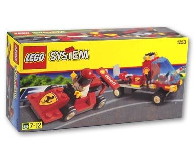 lego system shell car transporter 1253