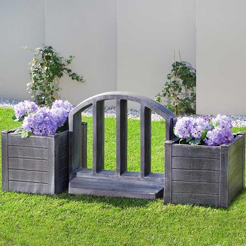 Cvetlično korito Teak L les imitacija