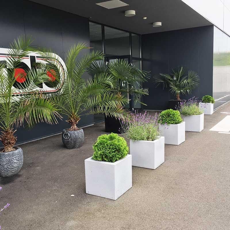 Pravokotno cvetlično korito Tango L siva