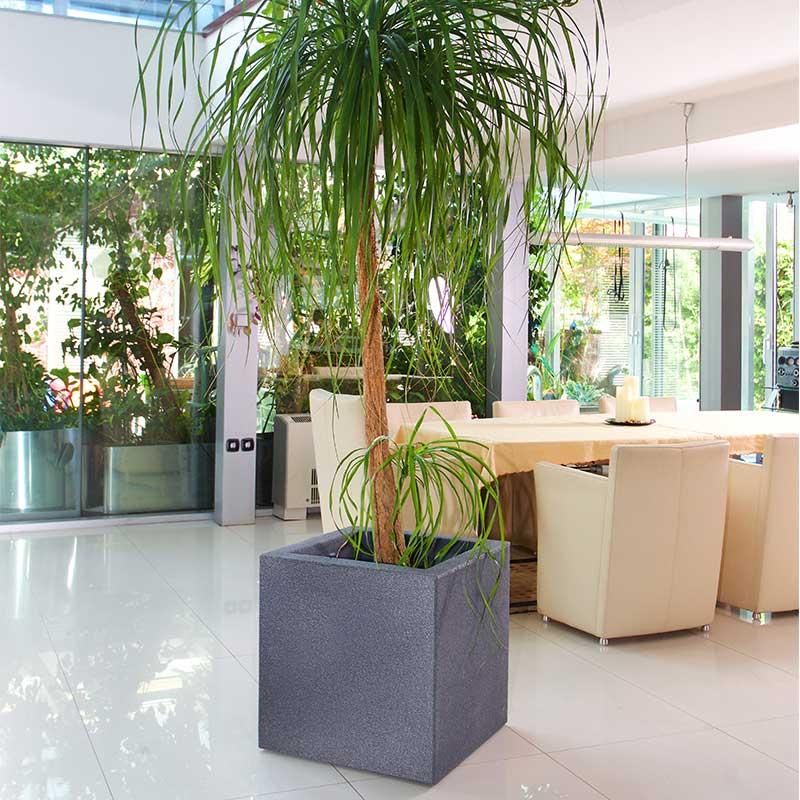 Pravokotno cvetlično korito Tango L siva