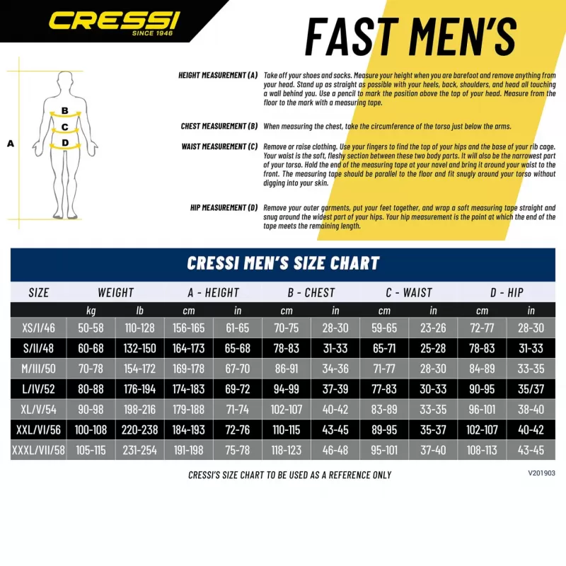 Cressi potapljaška neopren obleka Fast 5.0  XXXL