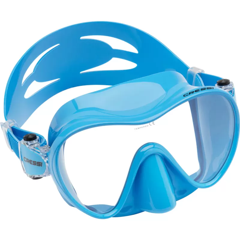Cressi otroška potapljaška maska F1 aqua modra