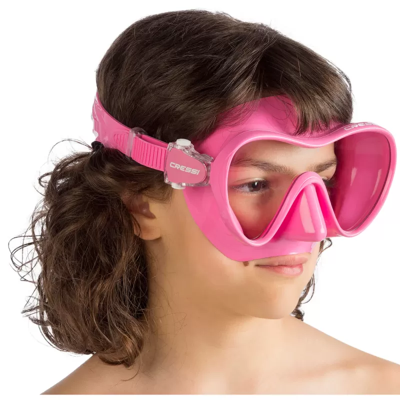 Cressi otroška potapljaška maska F1 pink
