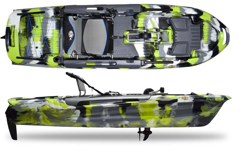 3waters kajak za ribolov Big Fish 108 PD Green camo