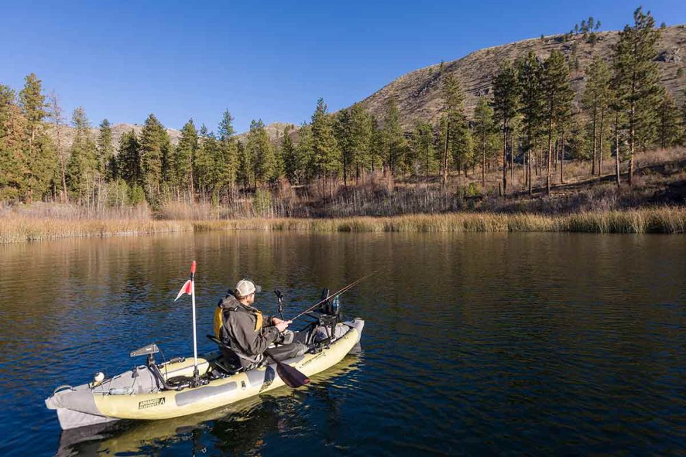 Napihljiv kajak za ribolov AE StraitEdge Angler Pro