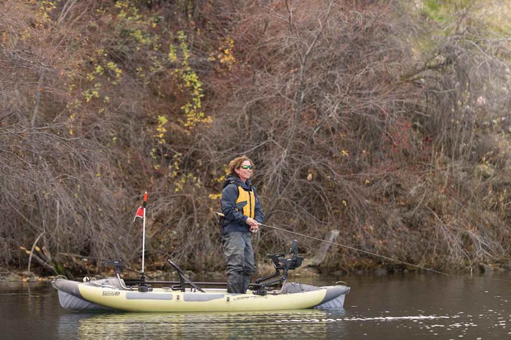 Napihljiv kajak za ribolov AE StraitEdge Angler Pro