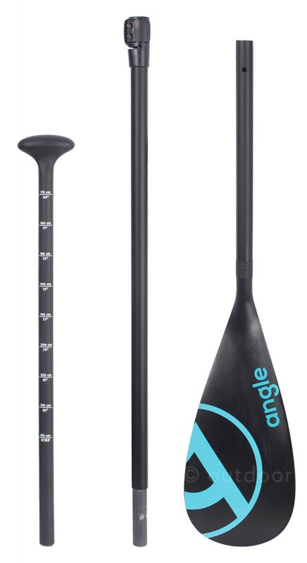 Angle SUP veslo HYBRID karbon 6 3-delno