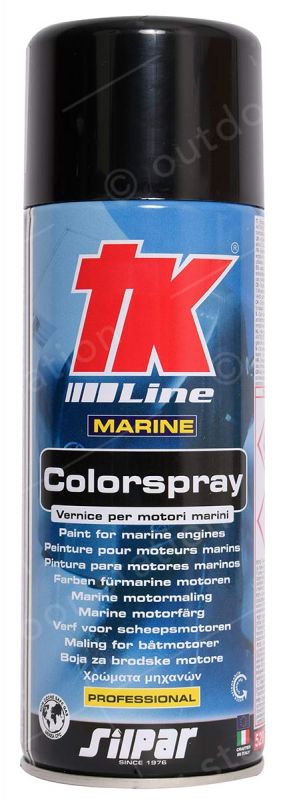 Barva v spreju 400 ml Mercury črna