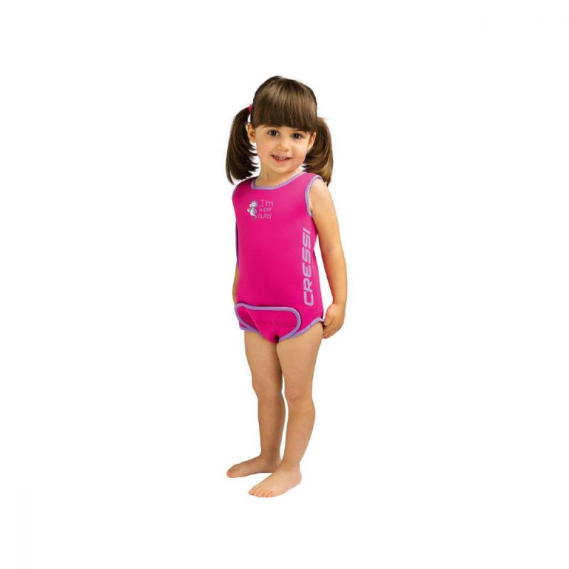 Cressi Baby Warmer otroški neopren roza 6-12