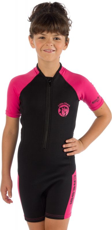 Cressi Little shark 2mm neopren za otroke roza 120-135cm
