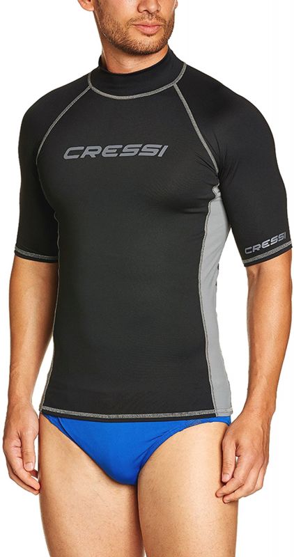 Cressi UV majica s kratkimi rokavi za moške črna XS