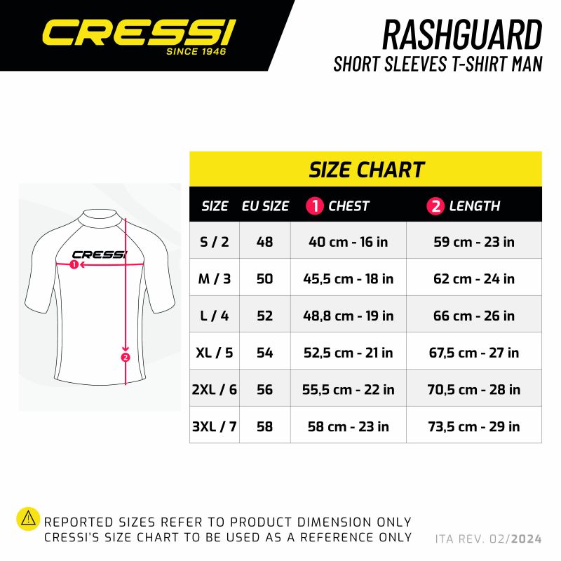 Cressi UV majica s kratkimi rokavi za moške modra XXL