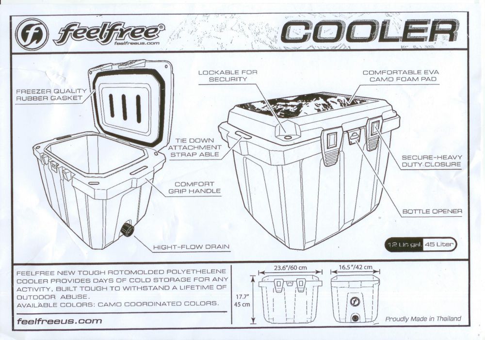 Feelfree hladilna torba Cooler 45L desert camo