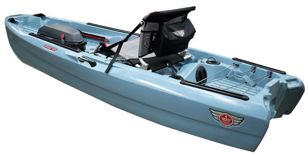 Jonny Boats Bass 100 kajak za ribolov modro siva