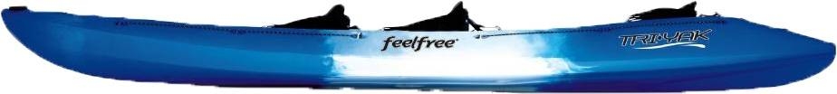 Kajak sit on top trosed Feelfree Triyak sapphire blue