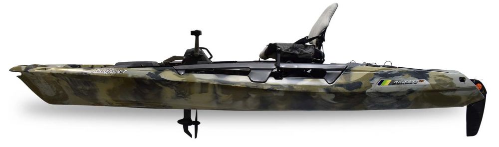 Kajak za ribolov Feelfree Dorado Motodrive desert camo