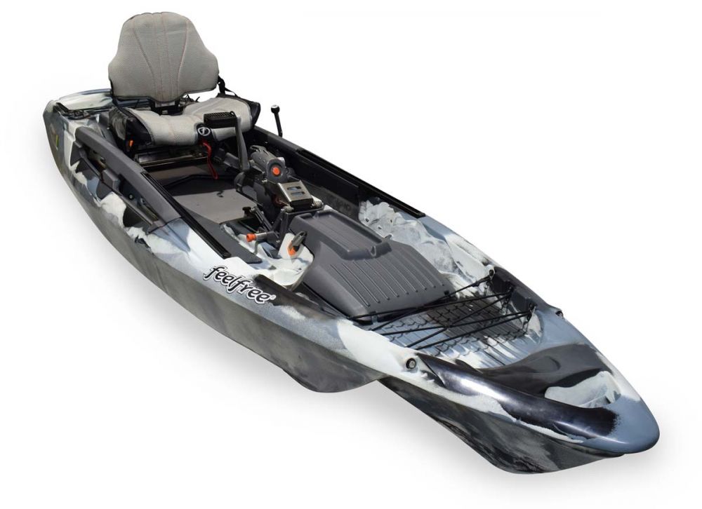 Kajak za ribolov Feelfree Dorado Motodrive winter camo