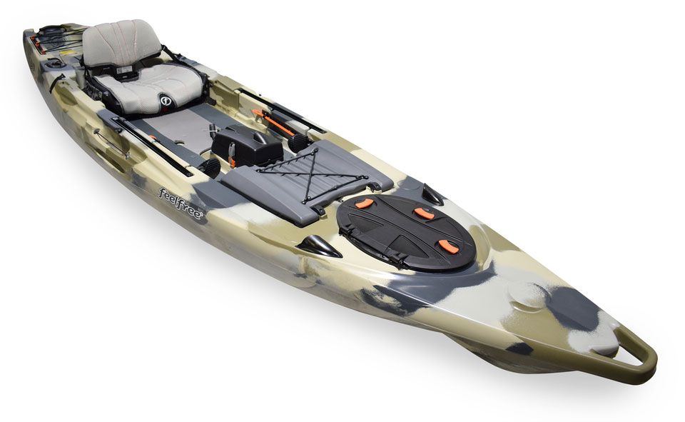 Kajak za ribolov Feelfree Lure 13.5 v2 Sonar pod desert camo