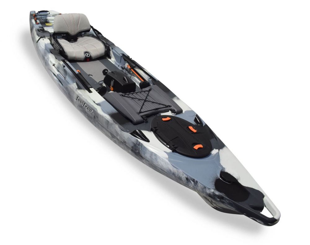 Kajak za ribolov Feelfree Lure 13.5 v2 Sonar pod winter camo