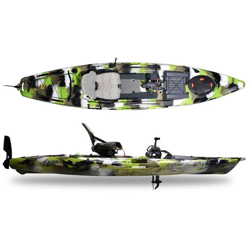 Kajak za ribolov Feelfree Lure 13.5 v2 OD ready lime camo