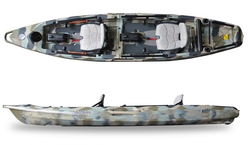 Kajak za ribolov Feelfree Lure II Tandem desert camo
