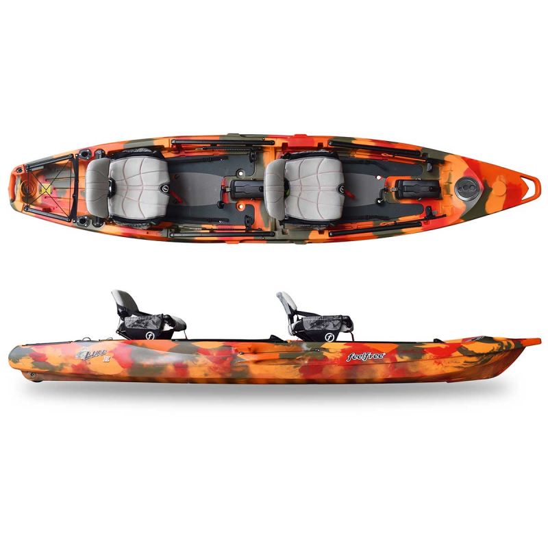 Kajak za ribolov Feelfree Lure II Tandem OD ready orange camo
