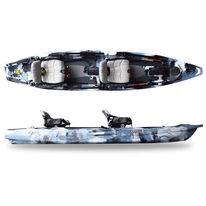 Kajak za ribolov Feelfree Lure II Tandem OD ready winter camo