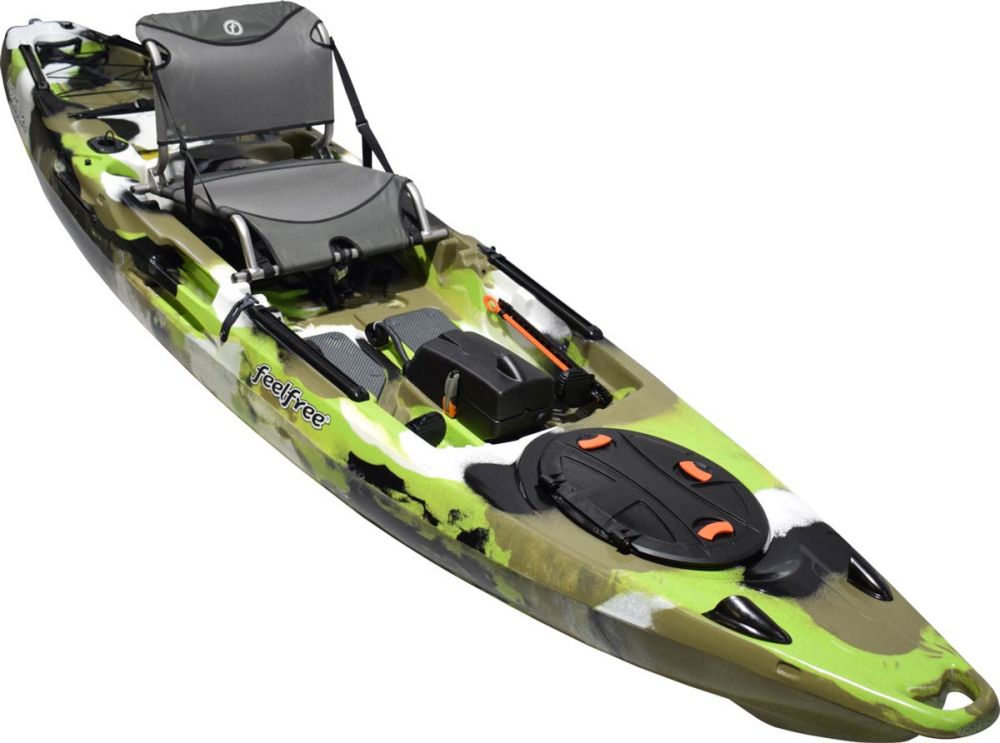 Kajak za ribolov Feelfree Moken 12.5 V2 lime camouflage
