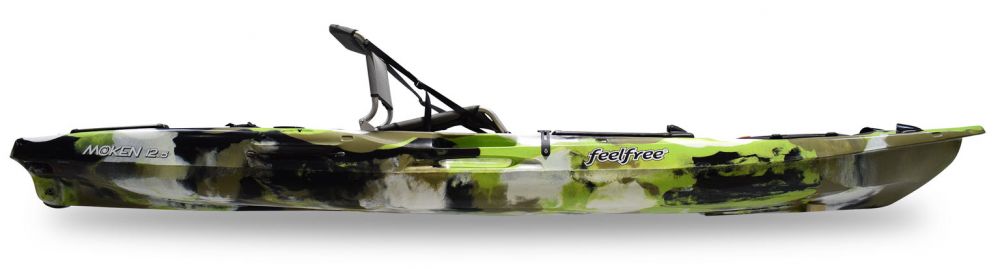 Kajak za ribolov Feelfree Moken 12.5 V2 lime camouflage