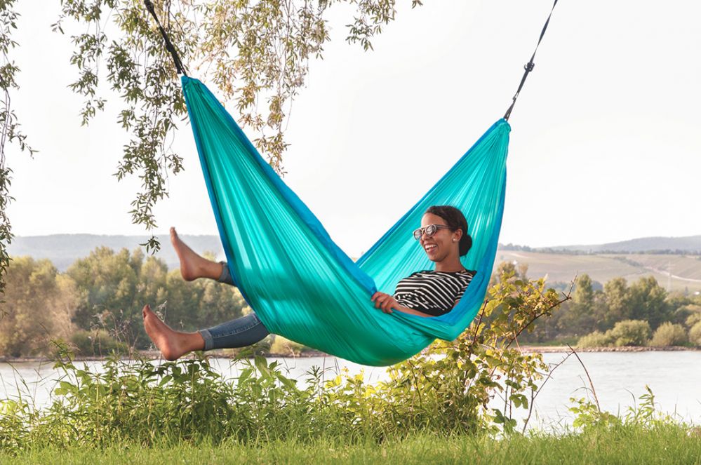 La Siesta potovalna viseča mreža  Colibri turkizna
