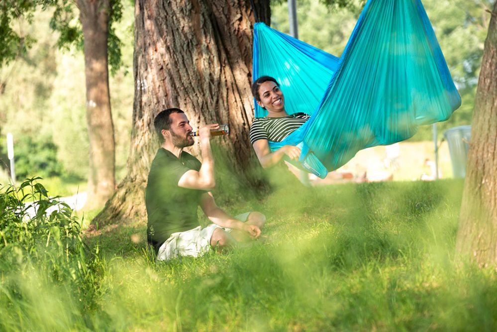 La Siesta potovalna viseča mreža  Colibri turkizna