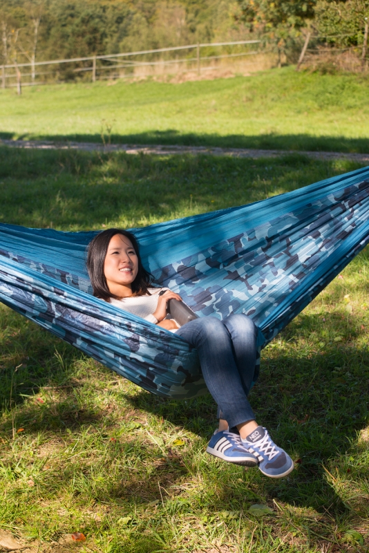 La Siesta potovalna viseča mreža za dva Colibri camo river