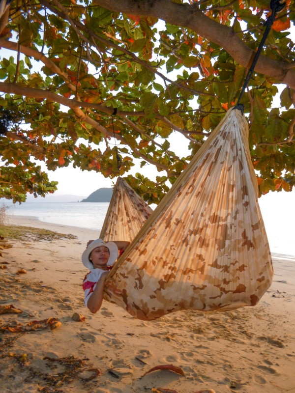 La Siesta potovalna viseča mreža za dva Colibri camo sahara